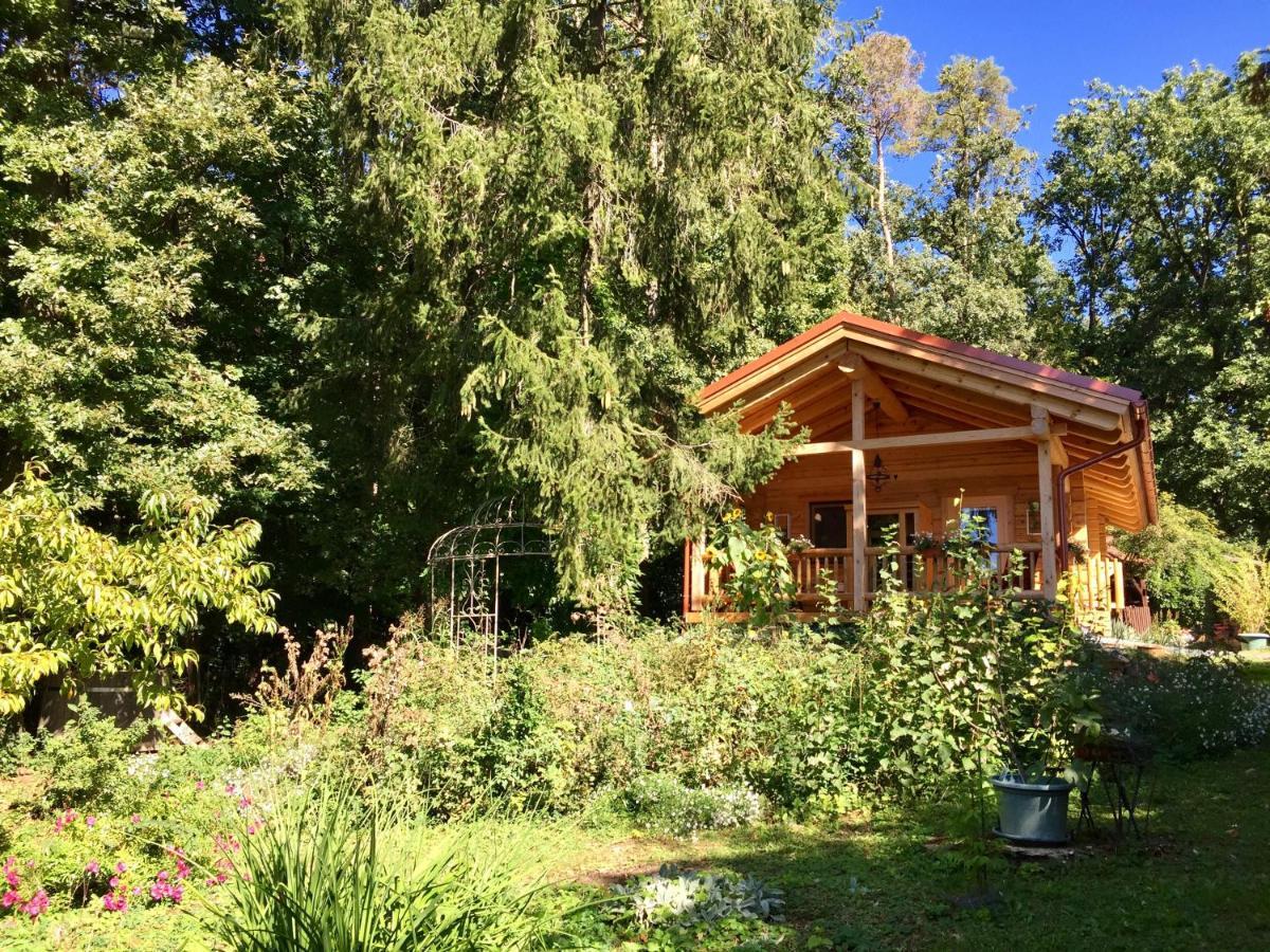 Oberschützen Blockhaus Chalet Mit Beheizbarem Badefass Und Infrarotsauna Auf Der Terrasse מראה חיצוני תמונה