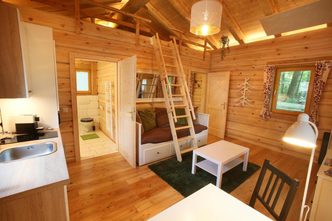 Oberschützen Blockhaus Chalet Mit Beheizbarem Badefass Und Infrarotsauna Auf Der Terrasse מראה חיצוני תמונה