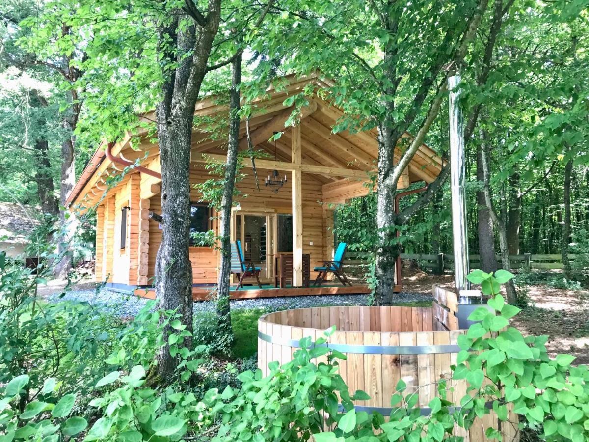 Oberschützen Blockhaus Chalet Mit Beheizbarem Badefass Und Infrarotsauna Auf Der Terrasse מראה חיצוני תמונה