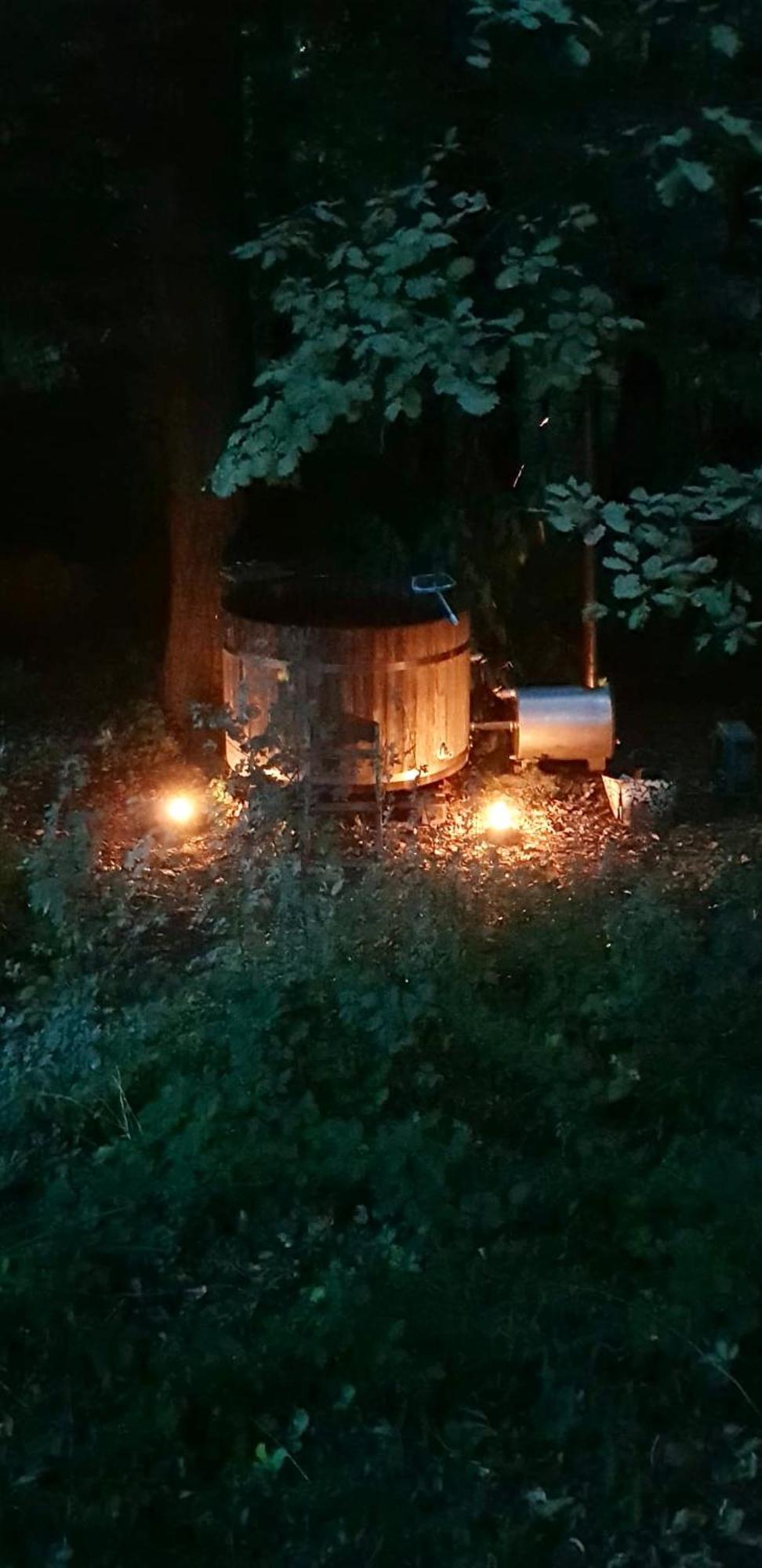 Oberschützen Blockhaus Chalet Mit Beheizbarem Badefass Und Infrarotsauna Auf Der Terrasse מראה חיצוני תמונה